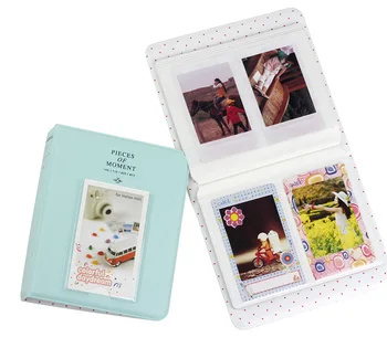 64 Kišenės, 3 Colių Mini Filmo Nuotraukų Albumą Knyga Fujifilm Instax Mini LiPlay 11 9 8 7s 70 90 Momentinis Fotoaparatas, Pavadinimas, Kortelės Turėtojas