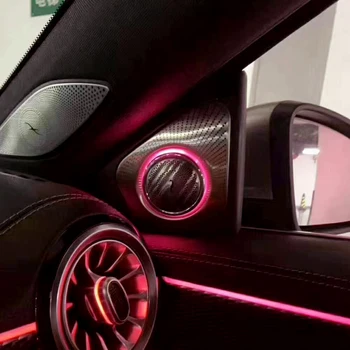 64 spalvų Automobilių sukimosi 3D garsiakalbis Mercedes Benz W177 Klasės priekinės, šoninės durys tweeter atnaujinti aplinkos šviesos diodų (LED) geriau muzika