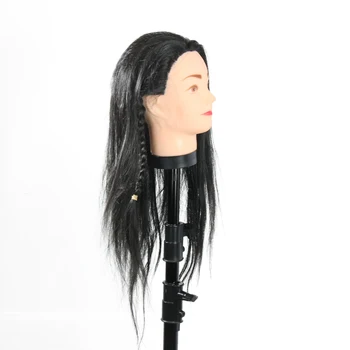 65CM Pro mokymo Plaukų Formavimo Manekeno Galvos Plaukai Ilgi Plaukai, Šukuosena, Kirpyklos Mokymo Lėlės Moterų Manekenai Su Peruku