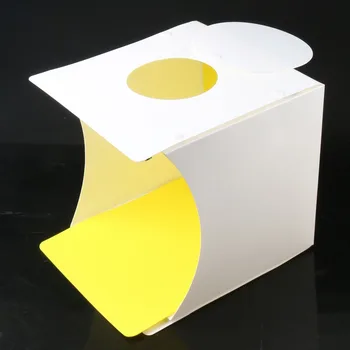 6pcs spalva Nešiojamas Sulankstomas Studija Difuzinis Minkštas dėžė Su dviguba LED Šviesos Juoda Balta Fotografija Fono Foto Studija dėžutę