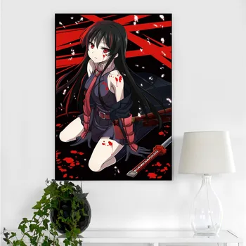 Akame Ga Nužudyti Anime Drobės Tapybos Sienos Menas Šiaurės Apdailos Namų Modernus Plakatas Kambarį Neįrėminti Spausdinti Nuotraukas