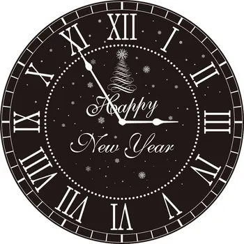 Allenjoy Laimingų naujųjų metų šaliai turas fone padengti tamsiai laikrodis snaigės Kalėdų eglutė Atgalinės atskaitos fono apskritimas reklama