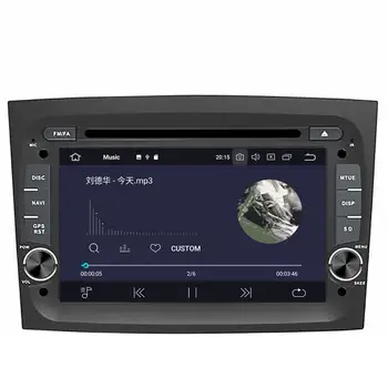 Android 10.0 Automobilio DVD Grotuvas GPS Navigacija Headunit už FIAT DOBLO 2016-2018 Auto Stereo Vieneto Transporto priemonės Multimedia Mygtukai radijo juosta
