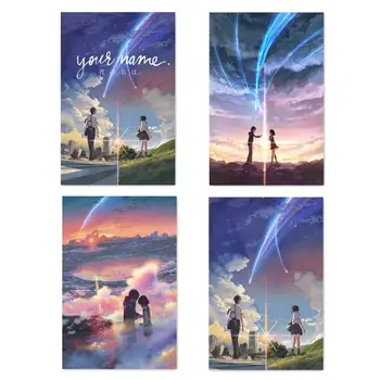 Anime Filmo Drobės Tapybos Jūsų Vardas Kimi No Na Wa Menas, Plakatų ir grafikos Animacinių filmų Sienos paveiksl Namų Puošybai Cuadros