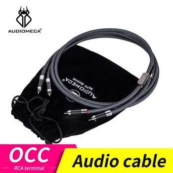 Audiomeca Occ hifi garso kabelis rca-rca garso kabelį CD galios stiprintuvo hifi audio kabelis 1 pora