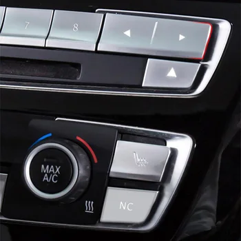 Automobilio Stilius Kontrolės Oro Kondicionavimo sistema, CD Pulto Mygtukas Dangtelis Sitckers BMW 3 4 Serijos 3GT F30 F32 F34 Interjero Automobilių Reikmenys