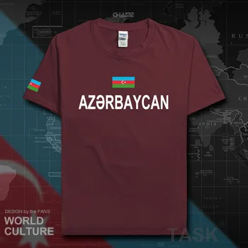 Azerbaidžano azerbaidžano vyrų t marškinėliai mados 2017 megztiniai tautos grupė medvilnės marškinėliai drabužių tees šalių sporto vėliava AZE