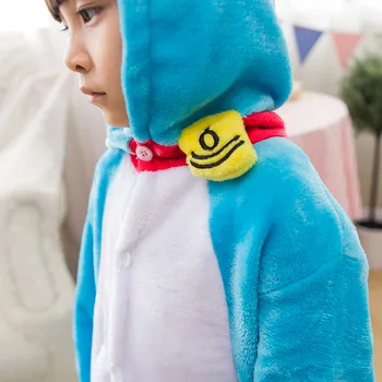 Berniukas, Mergaitė Pižama Vaikams, Nauji Unisex pijamas Doraemon Vaikas Animacinių filmų Gyvūnų Cosplay Pyjama Onesie Sleepwear Hoodie