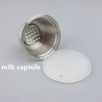 Capsulone/NERŪDIJANČIO PLIENO Metalo pieno putos kapsulė Suderinama su dolce gusto kavos Aparatas, Daugkartiniai Daugkartinio naudojimo kapsulė