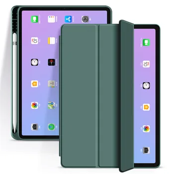 Case for iPad 4 Oro Atveju Magnetinio Smart Cover Stendas su Pieštukas Turėtojas Apple iPad 10.9 2020 Nauja versija Trifold Funda Rubisafe
