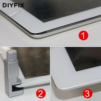 DIYFIX 4Pcs Telefonų Remonto Įrankių Rinkinį Reguliuojamas Plastikinio Įrašus Rungtynių LCD Ekrano Tvirtinimo Gnybtus, 