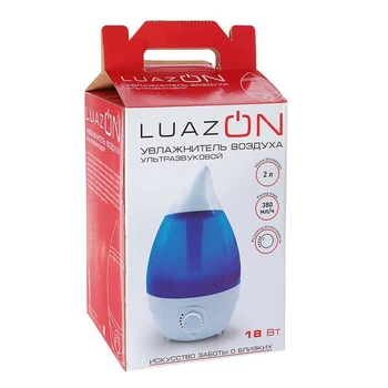 Drėkintuvas LuazON LHU-04, ultragarso, 2 L, 18 W, balta 2919724