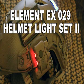 ELEMENTAS EX029 SF Šalmas Šviesa Nustatyti GEN 2 Karinis Taktinis Šviesiai Baltas arba Raudonas LED ir ir SPINDULIŲ Žibintuvėlis ( Dviejų spalvų)