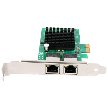 Gigabit Ethernet Pci-E Tinklo Valdiklio plokštė 10/100/1000Mbps, Rj45 X2 Dual 2 Port Pcie Serverio Tinklo plokštė Lan Prisitaikyti