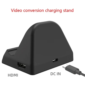 HDMI Video Konverteris, skirtas Nintend Jungiklis Priimančiosios Įkrovimo Dokas TV Konversijos Bazės R9CB
