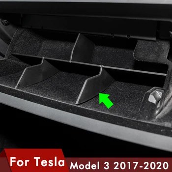Heenvn Model3 Automobilių Copilot Laikymo Dėžutė Tesla Model 3 Priedai Daiktadėžė Sluoksniuotos Rūšiavimo Lenta Tesla Model Tris 2020 M.