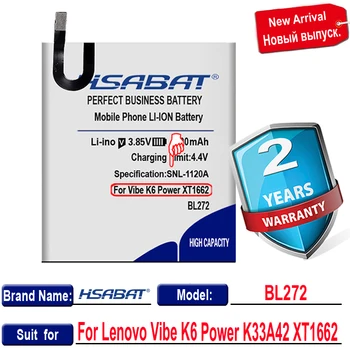 HSABAT BL272 5000mAh Baterijos Lenovo Vibe K6 Galia K33A42 XT1662 Baterijos