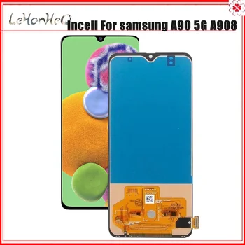 Incell A908 Lcd Samsung Galaxy A90 5G LCD Ekranas Jutiklinis Ekranas skaitmeninis keitiklis Surinkimo Samsung A908 A908N A908B A9080 LCD