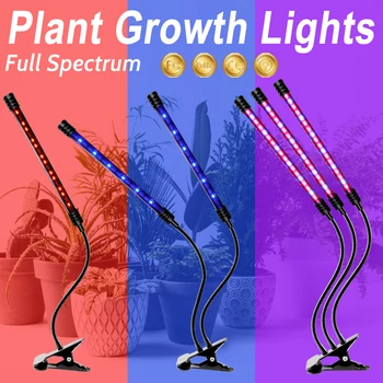IP66 atsparus Vandeniui Fito Augti Lempa LED Full spectrum Smart Laikas Augalų Šviesos USB Gėlių Sėklų Hydroponics Augimo Lauke LED Fitolampy