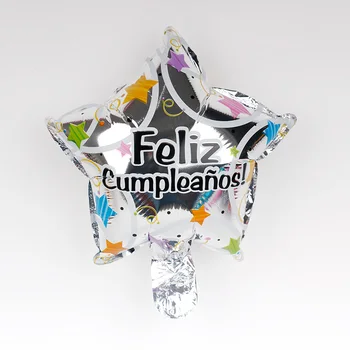 Ispanijos Gimtadieniu Folija Balionai 30pcs Feliz Cumpleanos Meilės Žvaigždė Širdies Globos Vaiko Gimtadienio Dekoracijos Oro Ballon