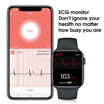 IWO W46 Smart Žiūrėti 1.75 Colių Didelis Ekranas Belaidžio Įkrovimo EKG PPG Užsakymą Tapetai Smartwatch IWO 12/12pro geriau nei W26
