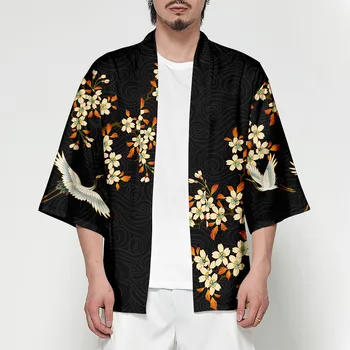 Japonų Kimono Haori Yukata 3D Spausdinimo Cosplay Moterų/Vyrų Mados Vasarą-Atsitiktinis, Atvėsti Trumpas Rankovės Streetwear