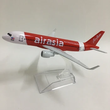 JASON TUTU 16cm Plokštumos Modelio Lėktuvo Modelis Air Asia 