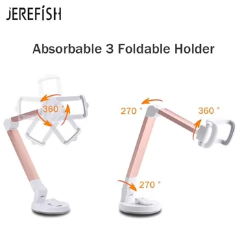 JEREFISH 360 Laipsnių Sukimosi priekinio Stiklo, Automobilinis Telefono Laikiklis, Mount Universal 6 colių Telefono Stovas Laikiklis, skirtas 