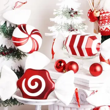 Kalėdų dekoracijas, scenos išdėstymas dovana, papuošalai pakabukas baltas 