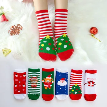 Kalėdų kojinės rudens ir žiemos ekstra storio kūdikių mielas animacinių filmų Terry vaikų ir kūdikių kojinės