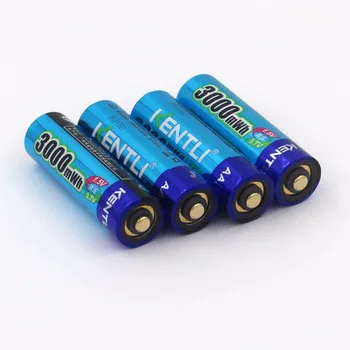 KENTLI 4pcs/daug Stabilios įtampos 3000mWh aa baterijos 1,5 V įkrovimo baterija polimero ličio li-ion baterija