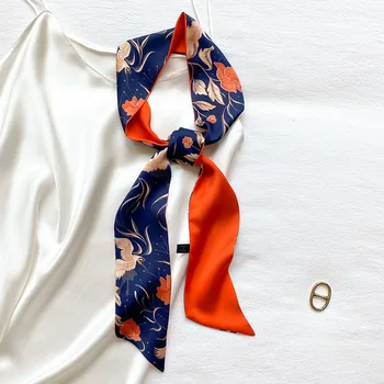 KOI ŠOKINĖJIMAS Naujo stiliaus Kinijos stiliaus siauras ilgas kaspinas mažas, šilko skara moterų mados kaklaraištis maišelį su plaukų juosta juosmens kaklaraištis šalikas