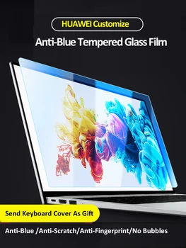 KPAN Anti-Mėlynos spalvos Grūdintas Stiklas Filmas Nešiojamas MateBook 13 D14 D15 garbę magija knyga 14 15 16 Screen Protector, su Plėvele Klaviatūra