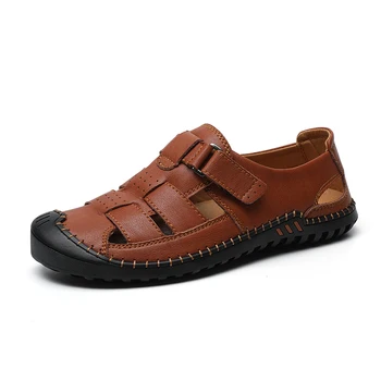 Kvėpuojantis sandales s sapatos dydžio batų spalva pardavimo vaikščioti laisvalaikio minimalistinio odos mados naujų slip-on vyras slydimo casuais