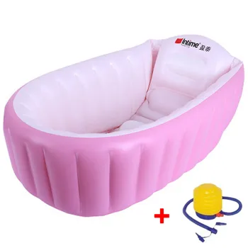 Kūdikių Vonios Pripučiami Nešiojamų vaikų pripūtimo vonia pagalvėlės šiltas lankstymo Vonios, Dušo Produktai, naujagimiui baseinas