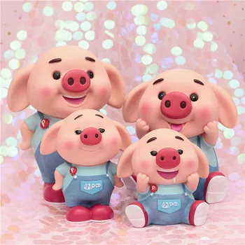 Kūrybos ir Nebijo Kristi Mielas Negabaritinių Antis ir Kiaulių Piggy Bank Animacinių filmų Piggy Bank Vaikas Piggy Bank Gimtadienio Dovana 3DCXC05