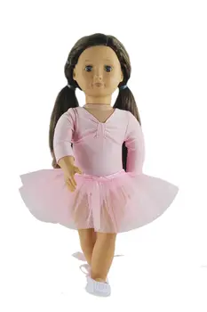 Mados Lėlės Drabužių Rinkinys Princess Dress Baleto Suknelė Tinka 18 Colių Amerikos Lėlės