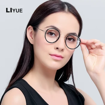 Maži, apvalūs nerd akiniai, unisex turas TR90 akinių rėmelis optinė moterų Vintage akiniai kompiuterio akinių recepto akiniai