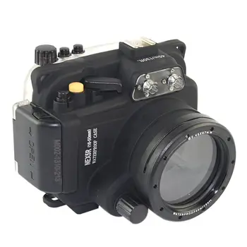 Meikon 40M Vandeniui Povandeninį Fotoaparatą Būsto Atveju Krepšys Sony NEX-5R NEX-5L NEX5T NEX-5T 16-50mm Objektyvu Fotoaparatas Su Raudona Filtras