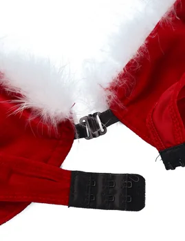 Mens Kalėdų Dviejų dalių Naujųjų Metų Kostiumą Kalėdos Santa Claus Cosplay Kostiumai, apatinis Trikotažas Apranga Vyras Liemenėlė Viršuje&Trumpas Sijonas Fancy Dress Up