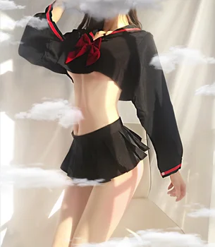 Mielas Anime Mokyklos Mergina Vienodas 2Ps Sailor Cosplay Šalies apatinis Trikotažas Japanese Lolita Apranga, apatinis trikotažas Nustatyti Egzotiškų Kostiumai