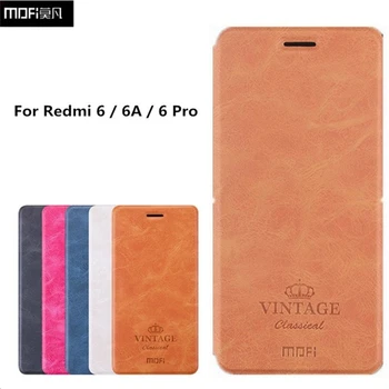 MOFI Už Xiaomi Redmi 6A 7A Atveju Flip Case For Xiaomi Redmi 7 Pastaba Pro Aukštos Kokybės Odos Piniginės 