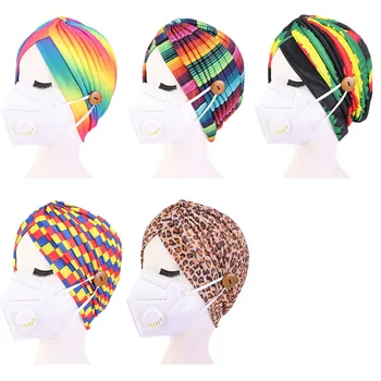 Moterų kaklaraištis Turbaną Skrybėlę bohemiškas stilius džersis viršų mazgas turbaną afrikos twist headwrap Ponios Plaukų Aksesuarų, Indija Skrybėlę Chemo Bžūp