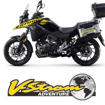 Motociklų Lipdukai Suzuki V-STROM DL 1000 650 250 NUOTYKIŲ Panniers Bagažo Aliuminio Dėžutė Atveju VSTROM DL1000 DL650 DL250