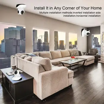 Namų Kameros 1080P IP Smart Patalpų IP Kamera HD Naktinio Matymo AI Žmogaus Aptikimo /Judesio Aptikimo Home /Office 