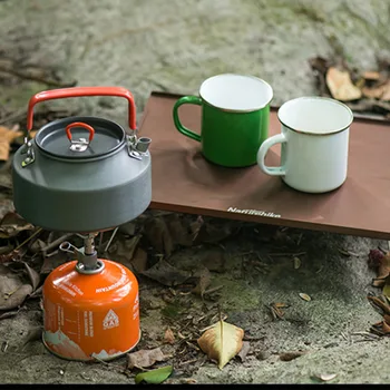 Naturehike 1.1 L kempingas šilumos kavos, arbatos puodą lauko ultralight iškylą arbatinukas vandens šildytuvas aliuminio lydinio, arbata virdulys su filtru