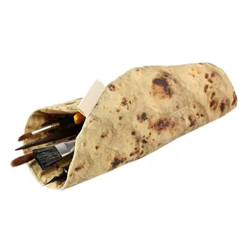 Naujas Burrito Saugojimo Krepšys Makiažas Surinkimo Krepšys Juokinga Burrito Tortilla Roll Pieštuko Atveju Rašiklis, Dėklas Mokykliniai Reikmenys Naudinga Dovana