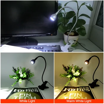 Naujas LED Stalo Lempa Knygos Šviesa USB Powered Įrašą Turėtojas Lankstus Naktiniai Skaitymo Lemputės Studijuoti Kambarys Miegamasis Kelionės USB stalinės Lempos