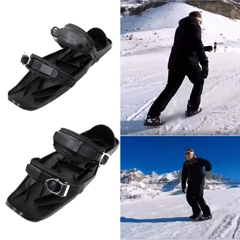 Nešiojamų Snowskates Slidinėjimas Mini Rogės, Sniegas Valdybos Slidinėjimo Batai Batai Over-the-Batai Sniego Pačiūžas, Slides, Įranga Žiemą Smagu