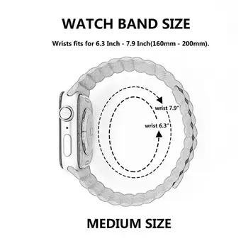 Odos kilpa dirželis Apple watch band 44 mm 40mm iwatch juosta 42mm 38mm Magnetinio watchband apyrankę Iwatch serijos se 6 5 4 3 2